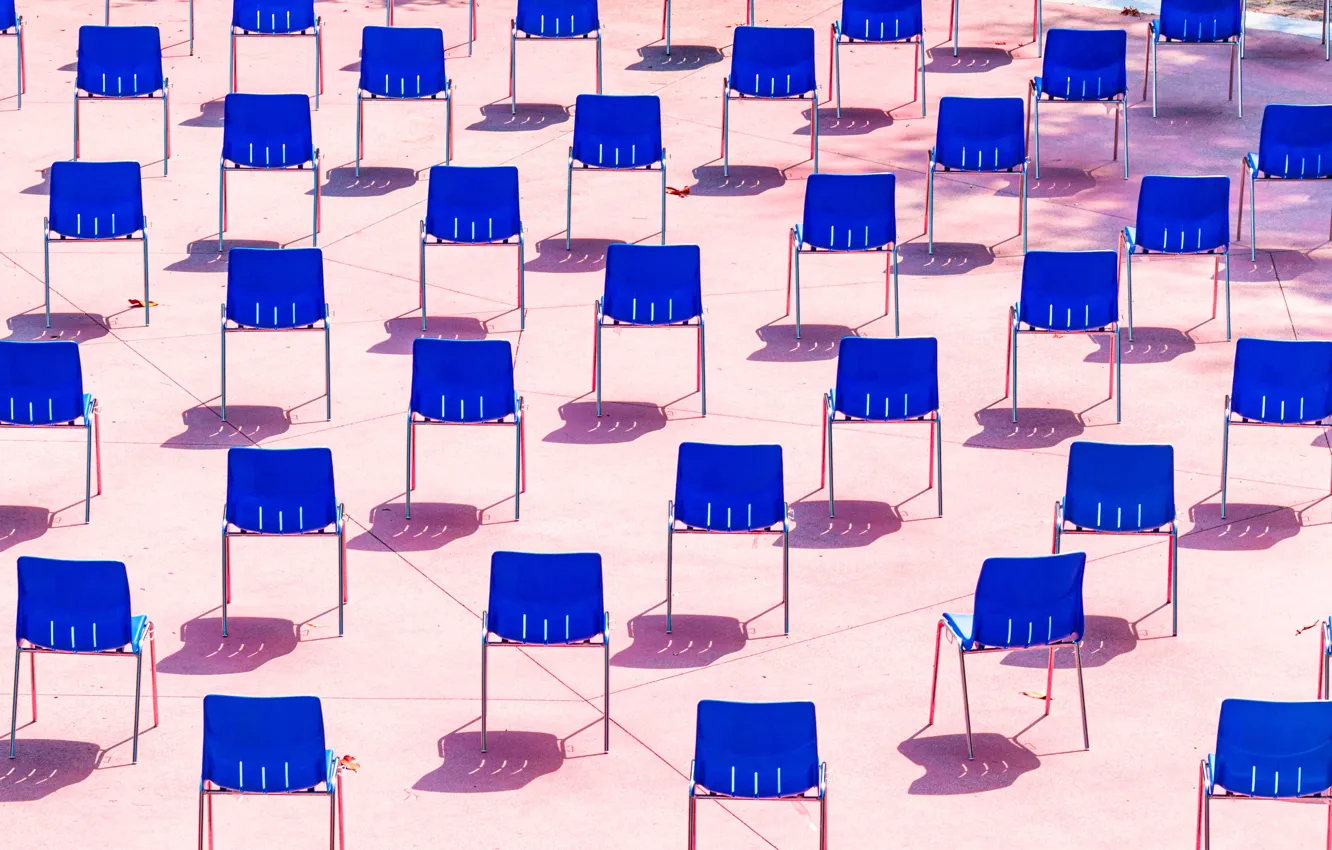 Photo wallpaper furniture, shadow, chair, items, different