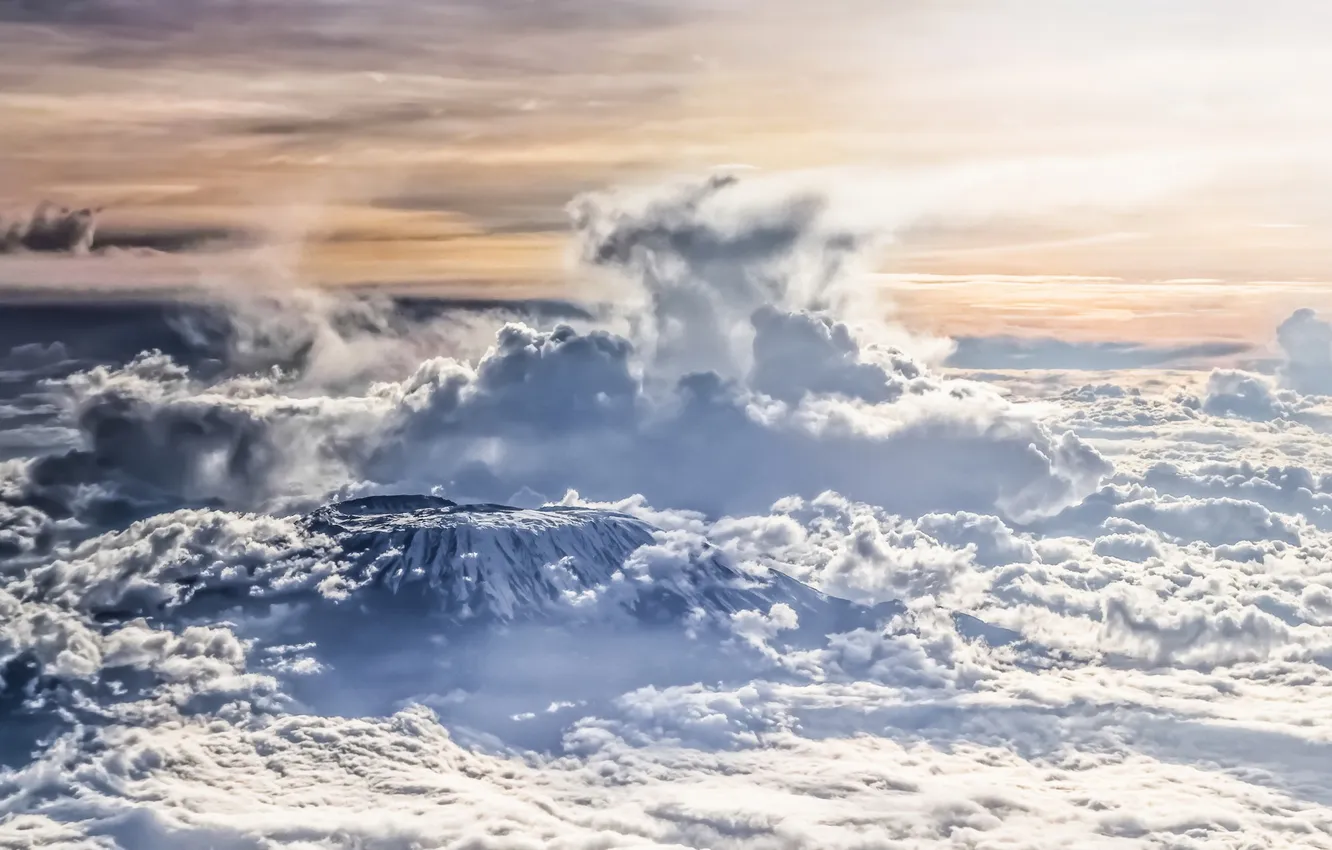 Photo wallpaper the sky, nature, obloka