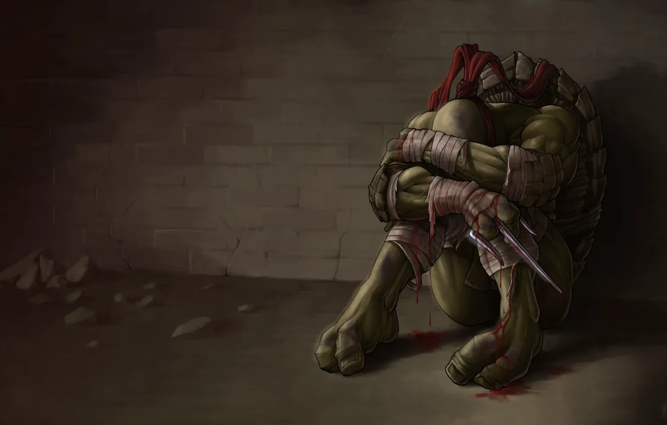 Photo wallpaper Teenage mutant ninja turtles, TMNT, Raphael, Rafael