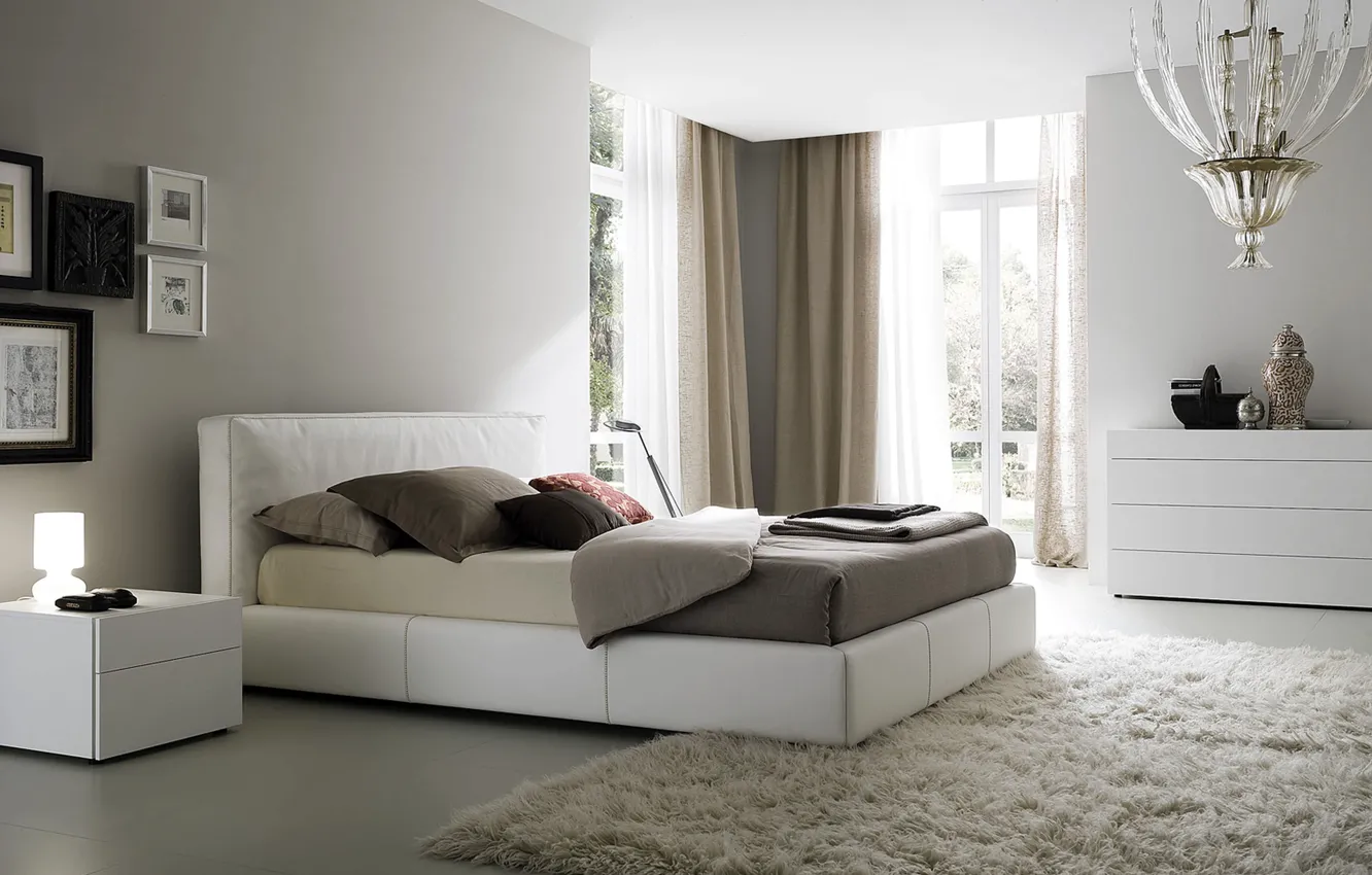 Photo wallpaper room, interior, bedroom