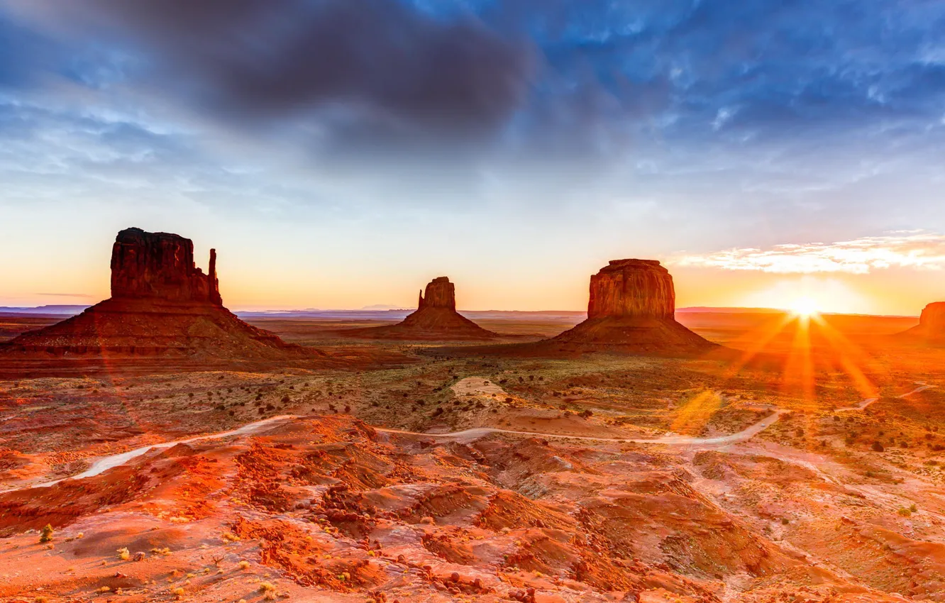 Photo wallpaper landscape, rocks, desert, canyon