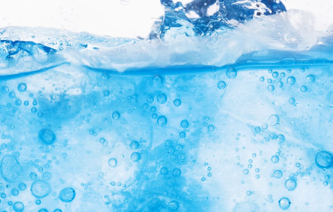 Photo wallpaper water, blue, ice, summer, fresh