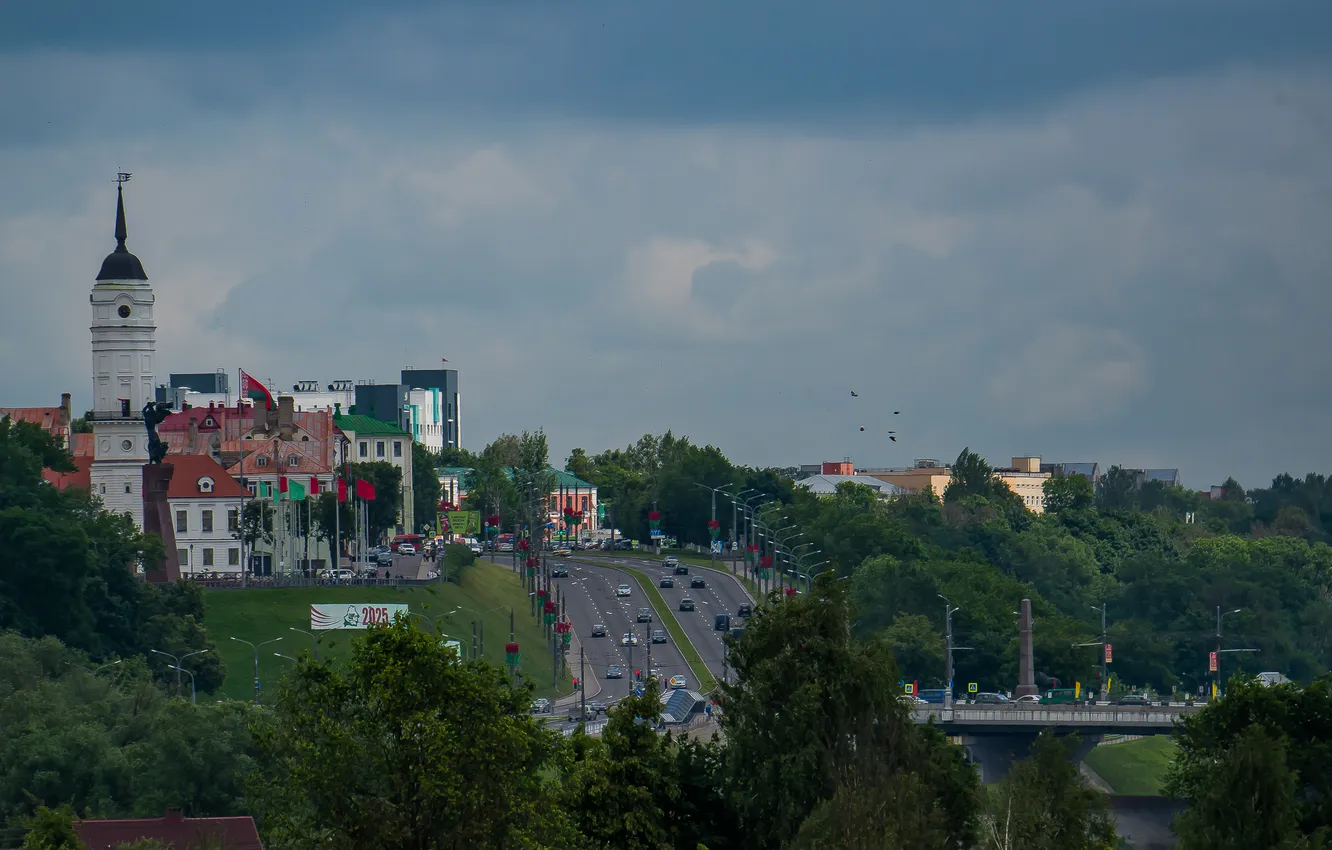 Photo wallpaper landscape, the city, Belarus, Mogilev