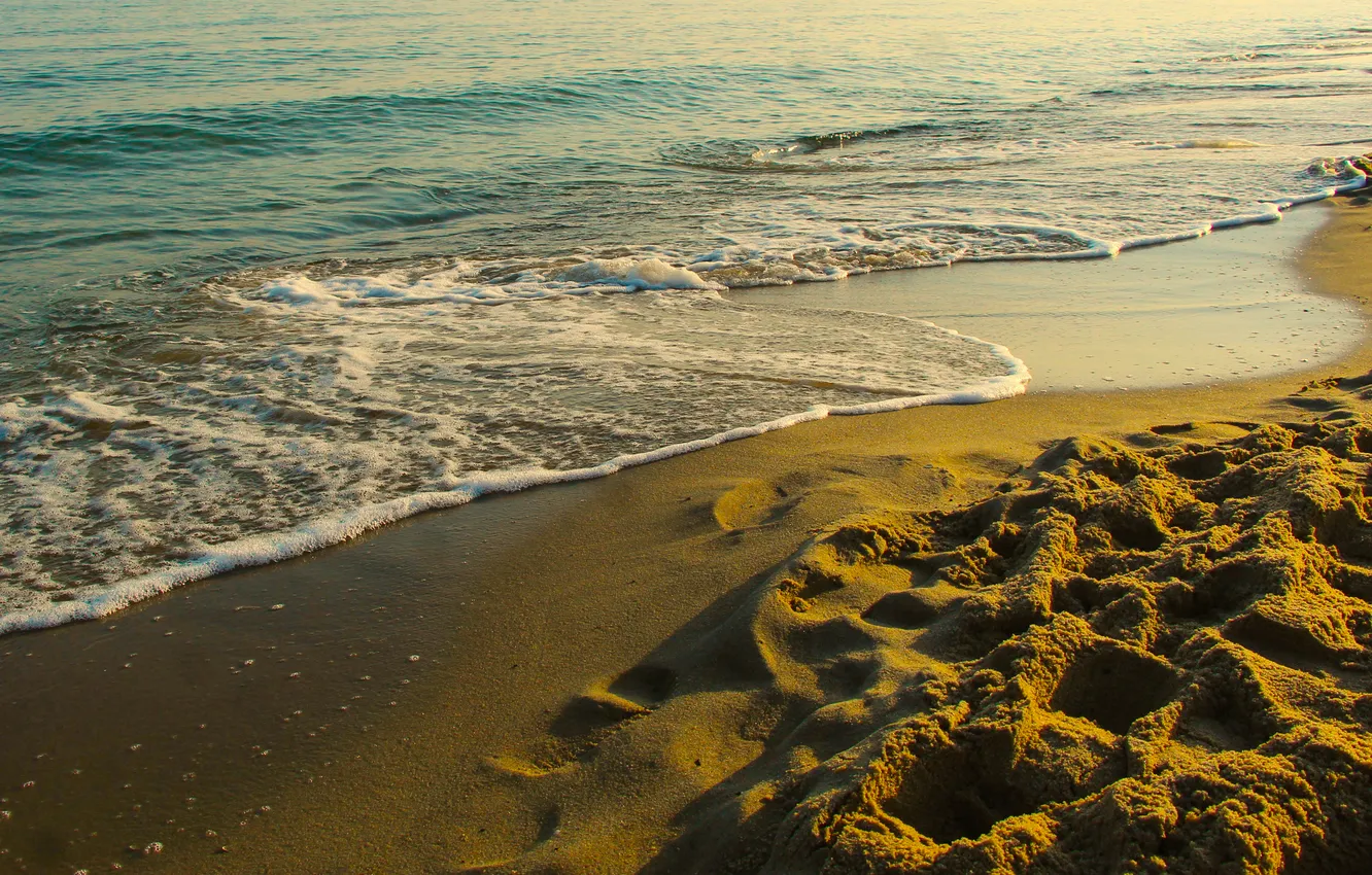 Photo wallpaper beach, sea, ocean, water