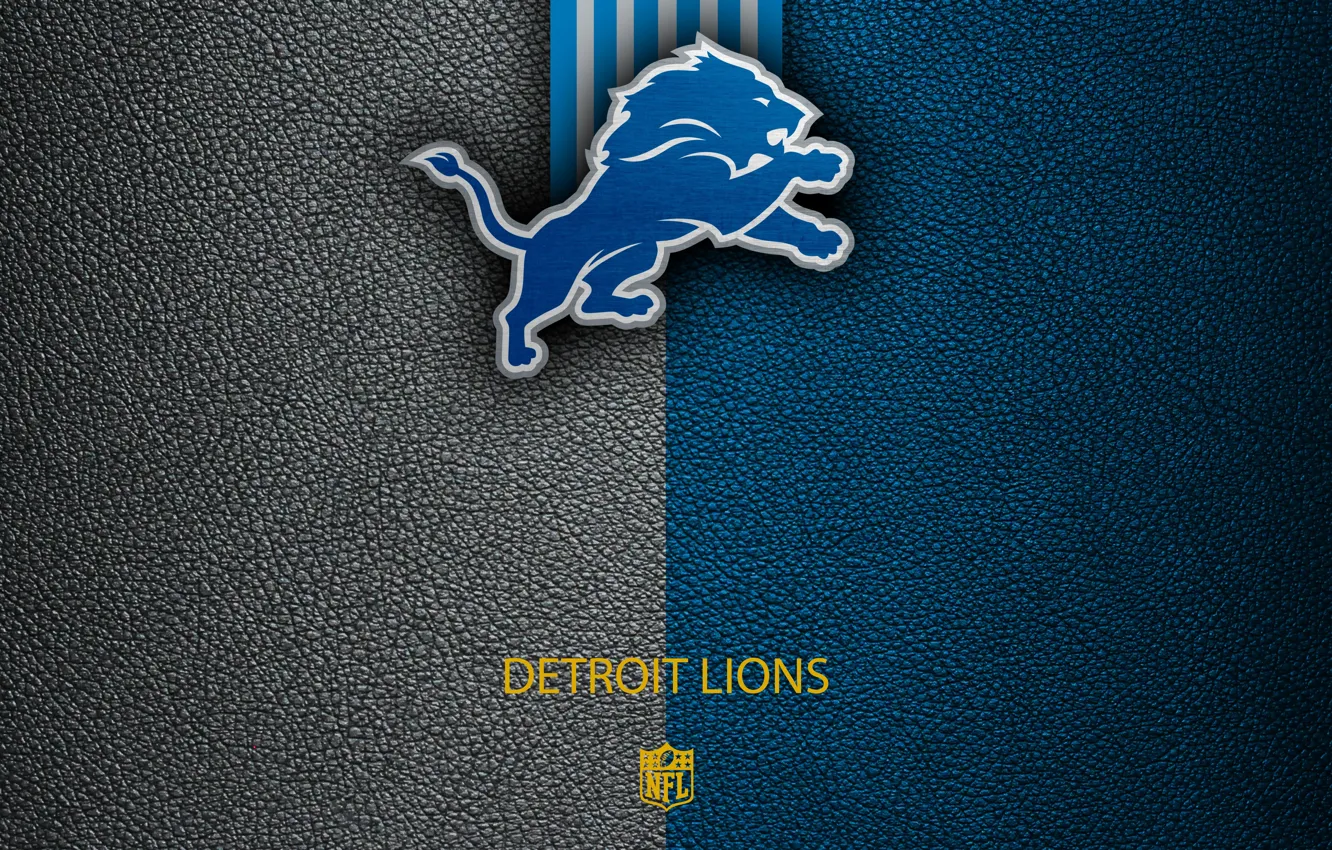 Photo wallpaper wallpaper, sport, logo, NFL, Detroit Lions