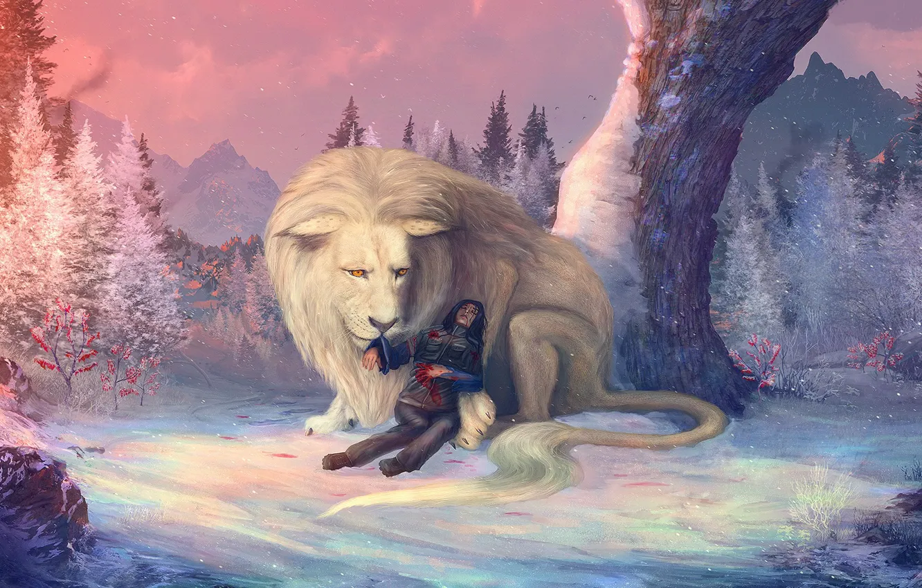 Photo wallpaper people, Leo, wounds