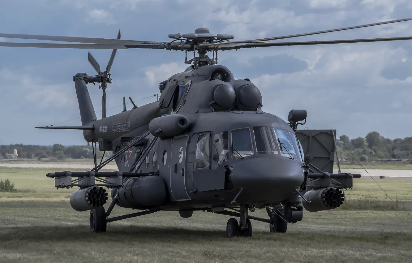 Photo wallpaper helicopter, Russian, multipurpose, Mi-8, Soviet, Thigh