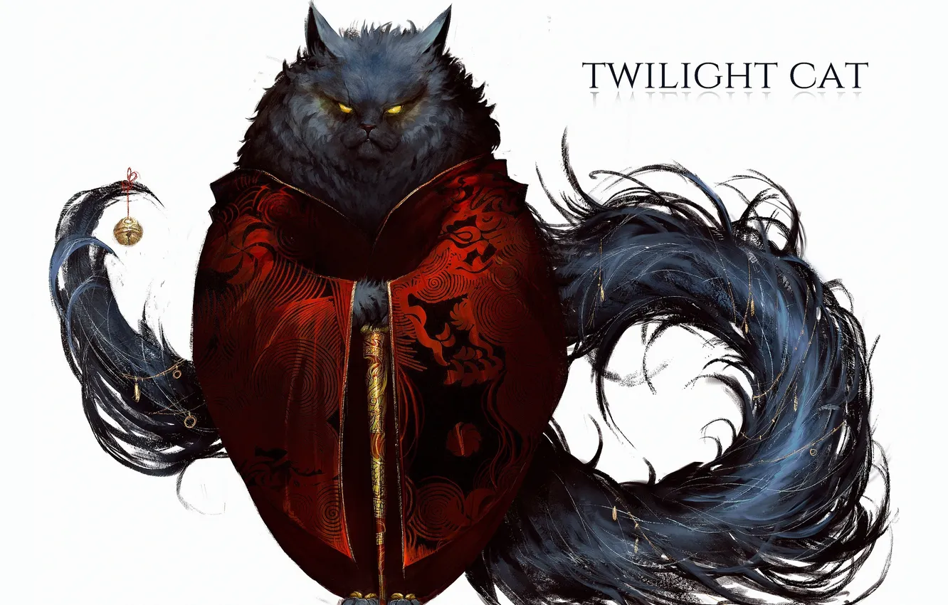 Photo wallpaper cat, bell, hanfu, from panda, by Panda