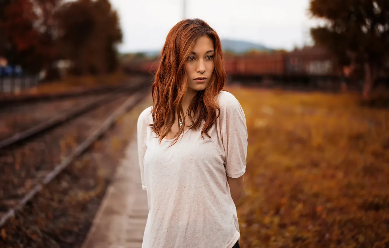 Photo wallpaper portrait, redhead, Victoria, Martin Kühn