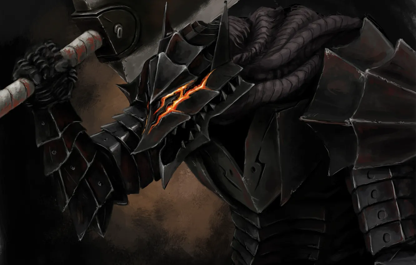 Photo wallpaper sword, game, armor, anime, man, ken, blade, Berserk