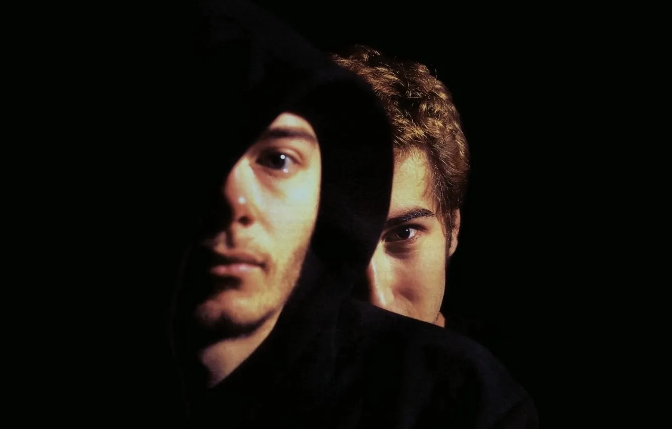 Photo wallpaper face, music, minimalism, Music, Daft Punk, Thomas Bangalter, face, Thomas Bangalter