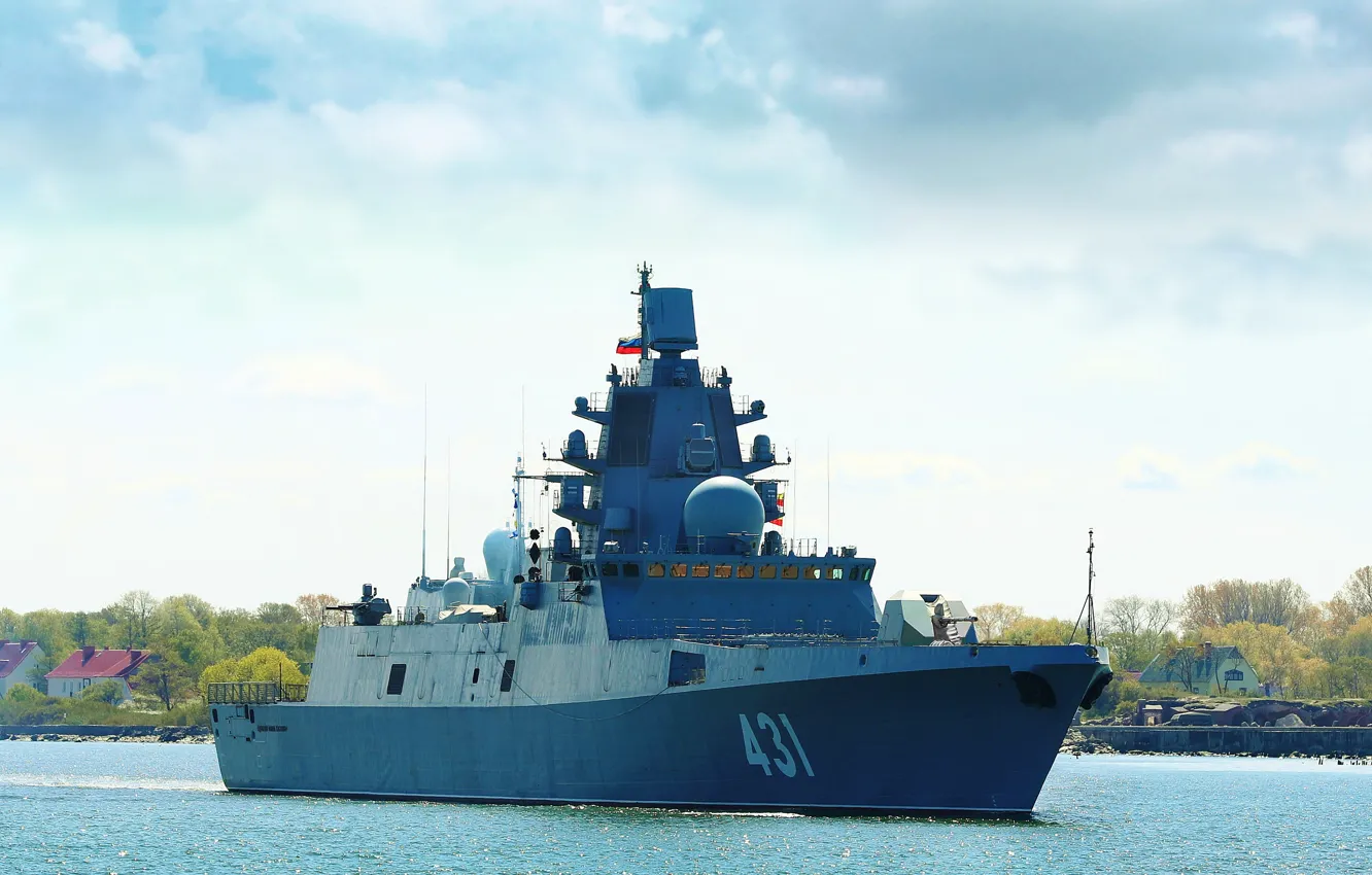 Photo wallpaper frigate, test, Admiral Kasatonov