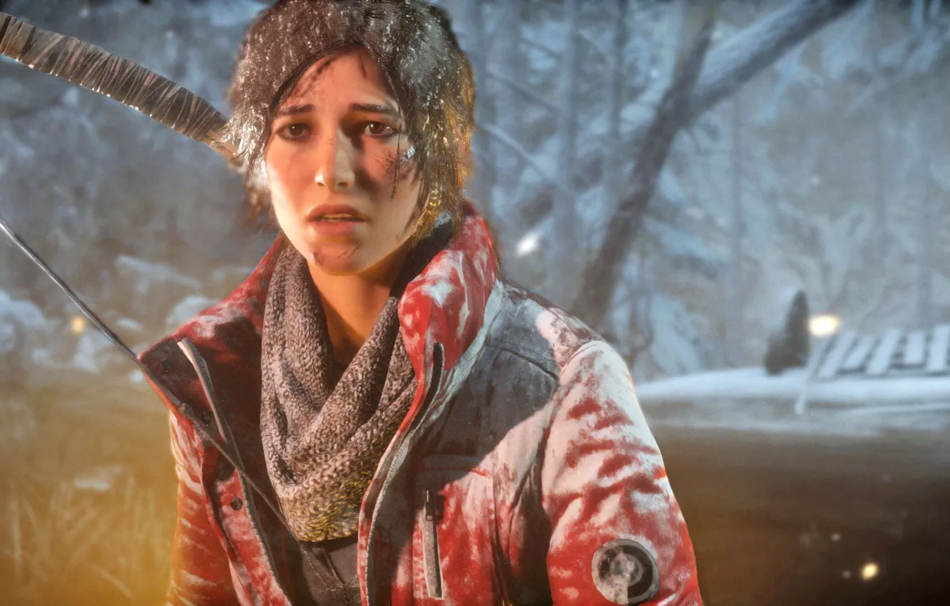 Photo wallpaper girl, the game, Square Enix, Xbox One, Rise of the Tomb Raider