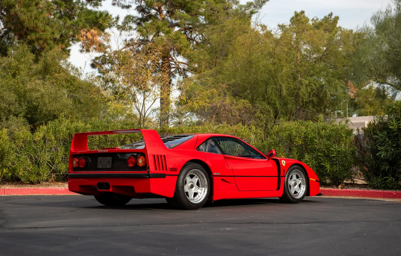 Photo wallpaper Ferrari, F40, 1990, Ferrari F40