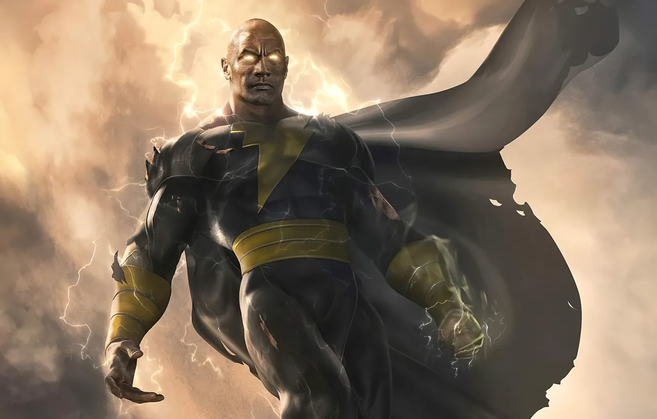 Photo wallpaper Dwayne Johnson, Black Adam, 2021, Black Adam 2021, Black Adam