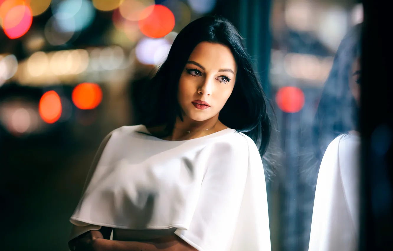 Photo wallpaper makeup, sponge, David Olkarny, The darker the night, the brighter the colors