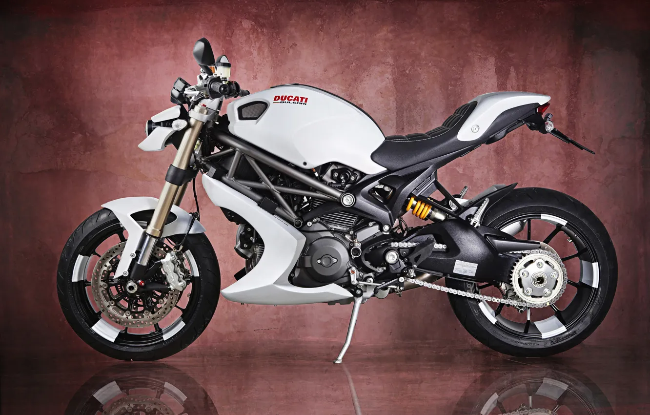 Photo wallpaper White, Bike, Ducati Monster 1100 EVO, Vilner Design