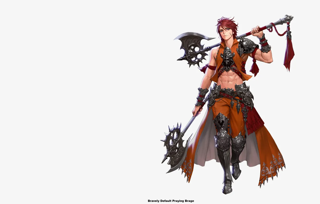 Photo wallpaper the game, fantasy, art, characters, jungmin jin /dospi, bravely default - praying brage