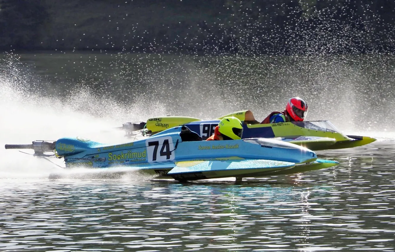 Photo wallpaper race, boat, speed