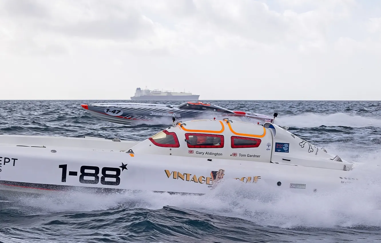 Photo wallpaper race, boat, speed