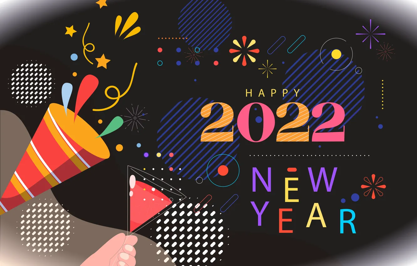 Photo wallpaper holiday, glass, new year, happy new year, merry christmas, Happy New year, firecracker, 2022