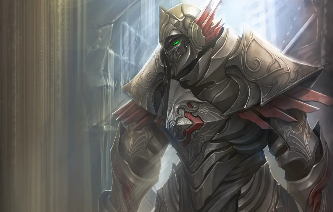 Photo wallpaper armor, warrior, art, helmet, hellcherr