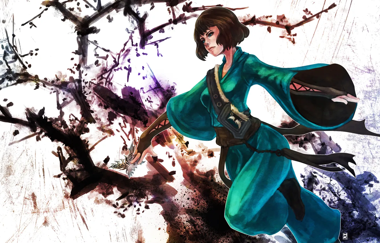 Photo wallpaper girl, art, Tilda, In the desert of death, UBICA, Into the Badlands, Ally Ioannides