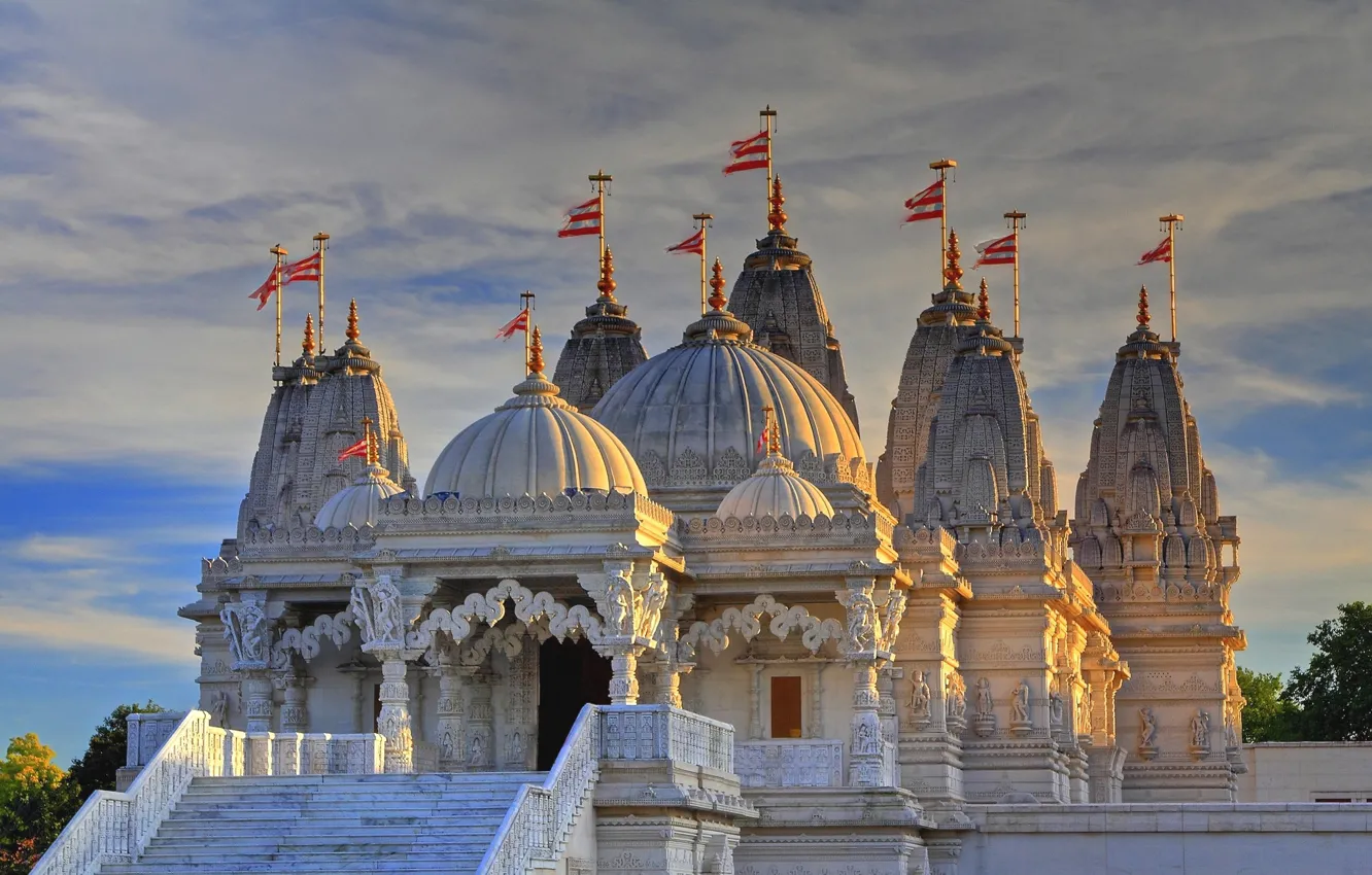Photo wallpaper London, London, UK, BAPS Shri Swaminarayan Mandir