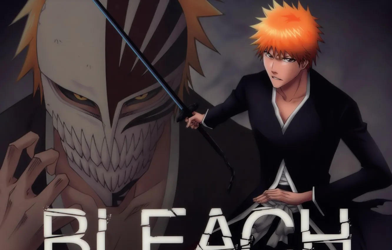 Photo wallpaper sword, game, Hero, Bleach, anime, katana, Ichigo, asian