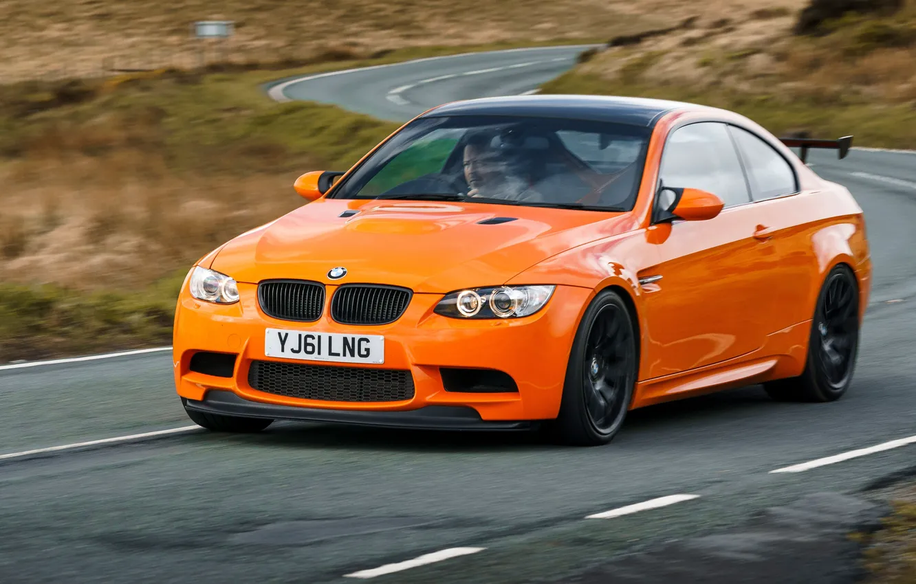 Photo wallpaper BMW, road, E92, sports car, BMW M3 GTS, M3