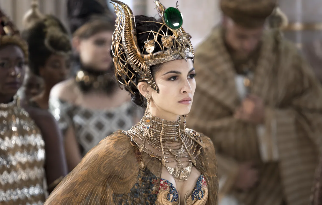 Photo wallpaper decoration, crown, fantasy, outfit, Elodie Yung, Elodie Yung, The Gods Of Egypt, Gods of Egypt