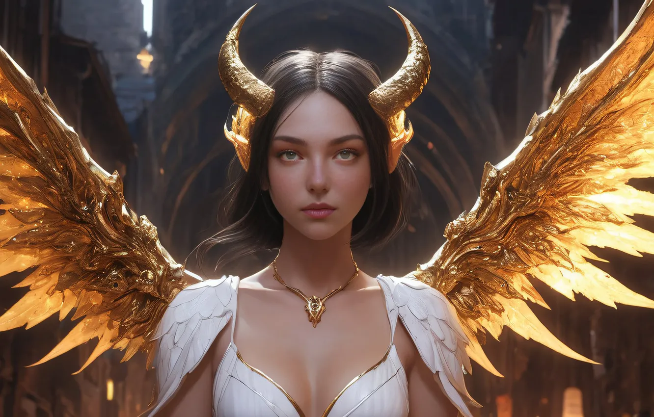 Photo wallpaper look, girl, fantasy