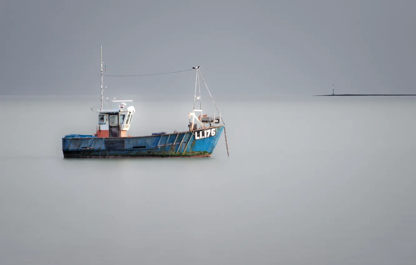Photo wallpaper sea, nature, ship
