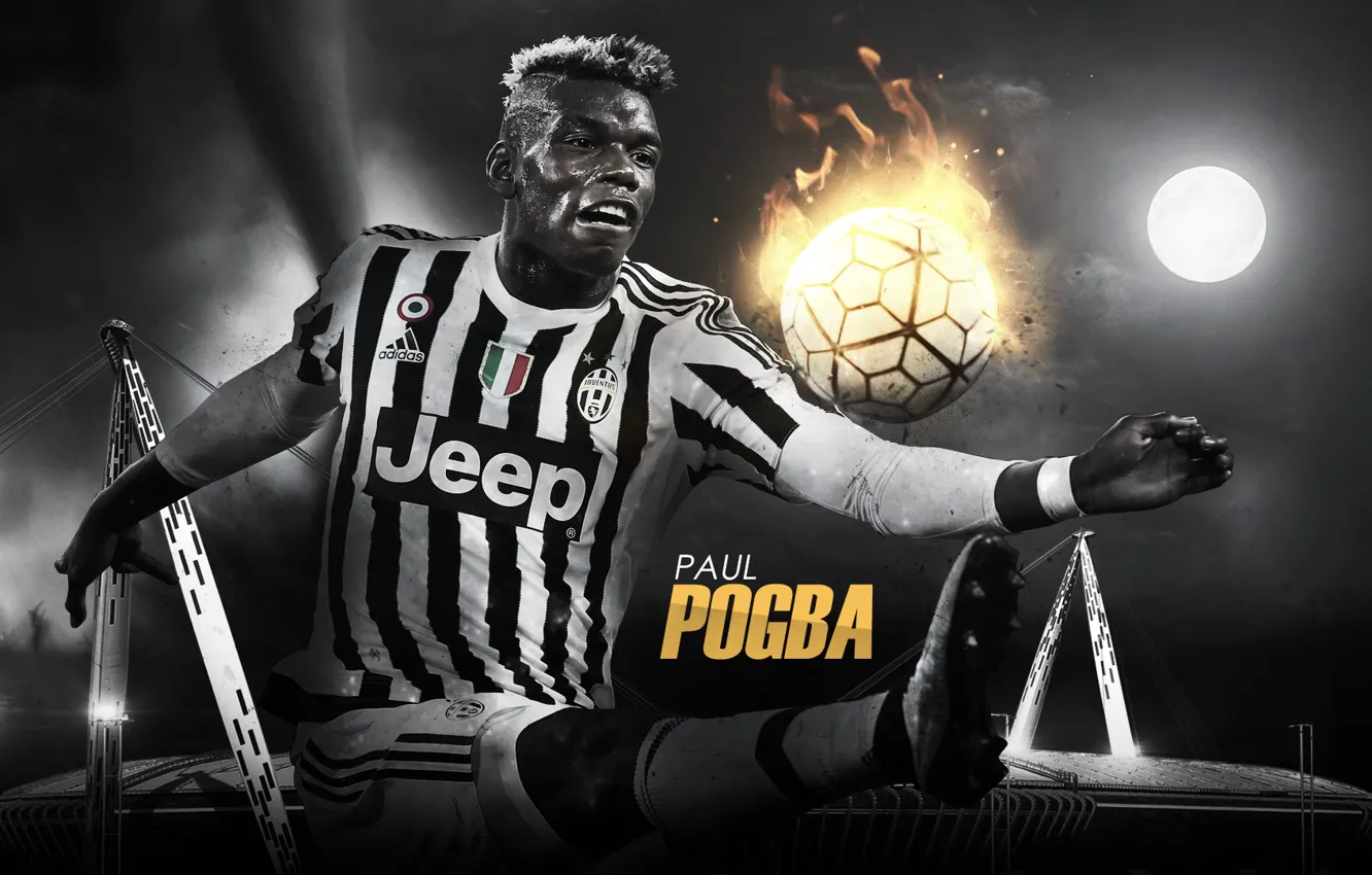 Photo wallpaper wallpaper, stadium, football, player, Sport, Juventus FC, Juventus Stadium, Paul Pogba