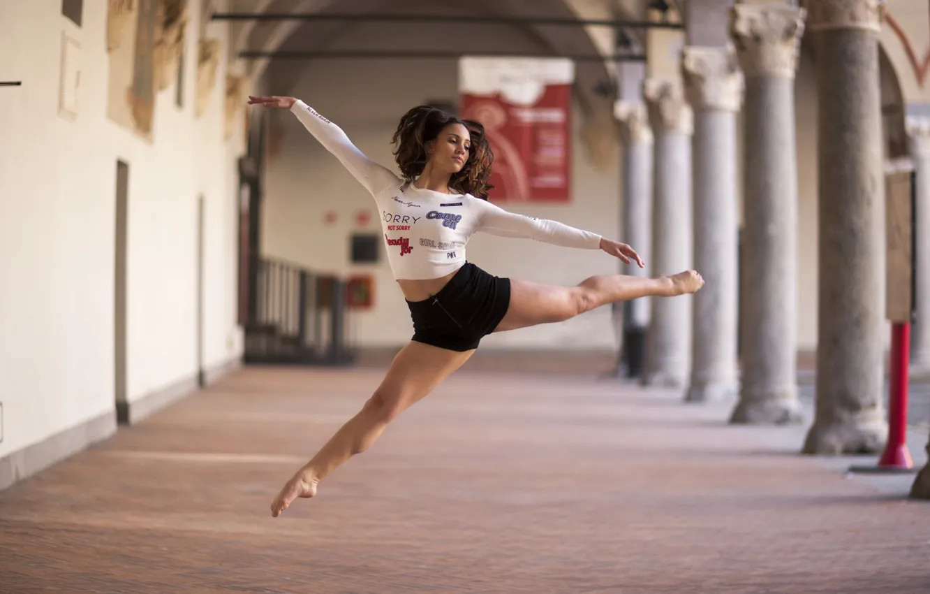 Photo wallpaper girl, mood, dance, Alexandrina Calancea