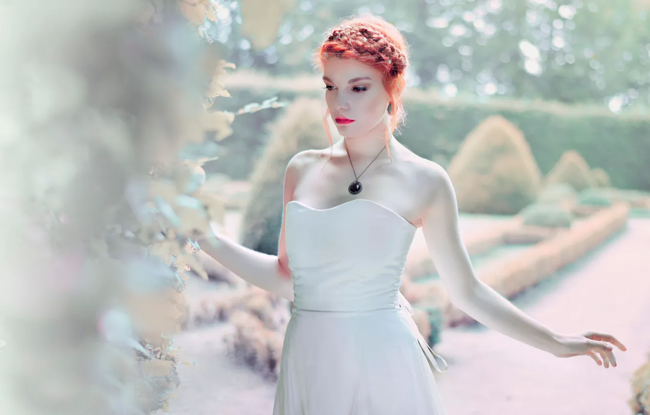 Photo wallpaper decoration, makeup, hairstyle, Anaïs Popy