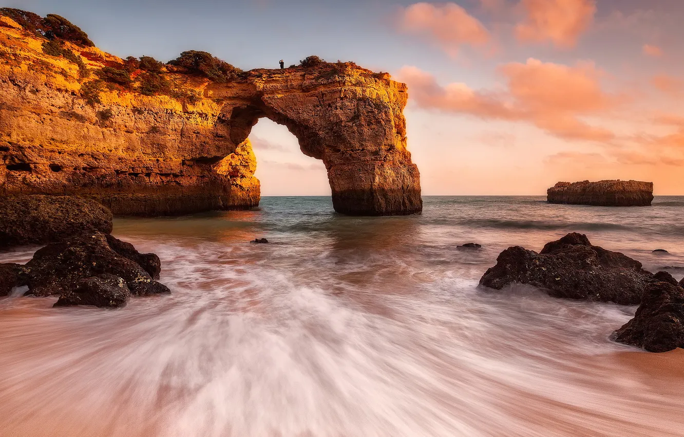 Photo wallpaper Portugal, Praia de Albandeira, Lagoa