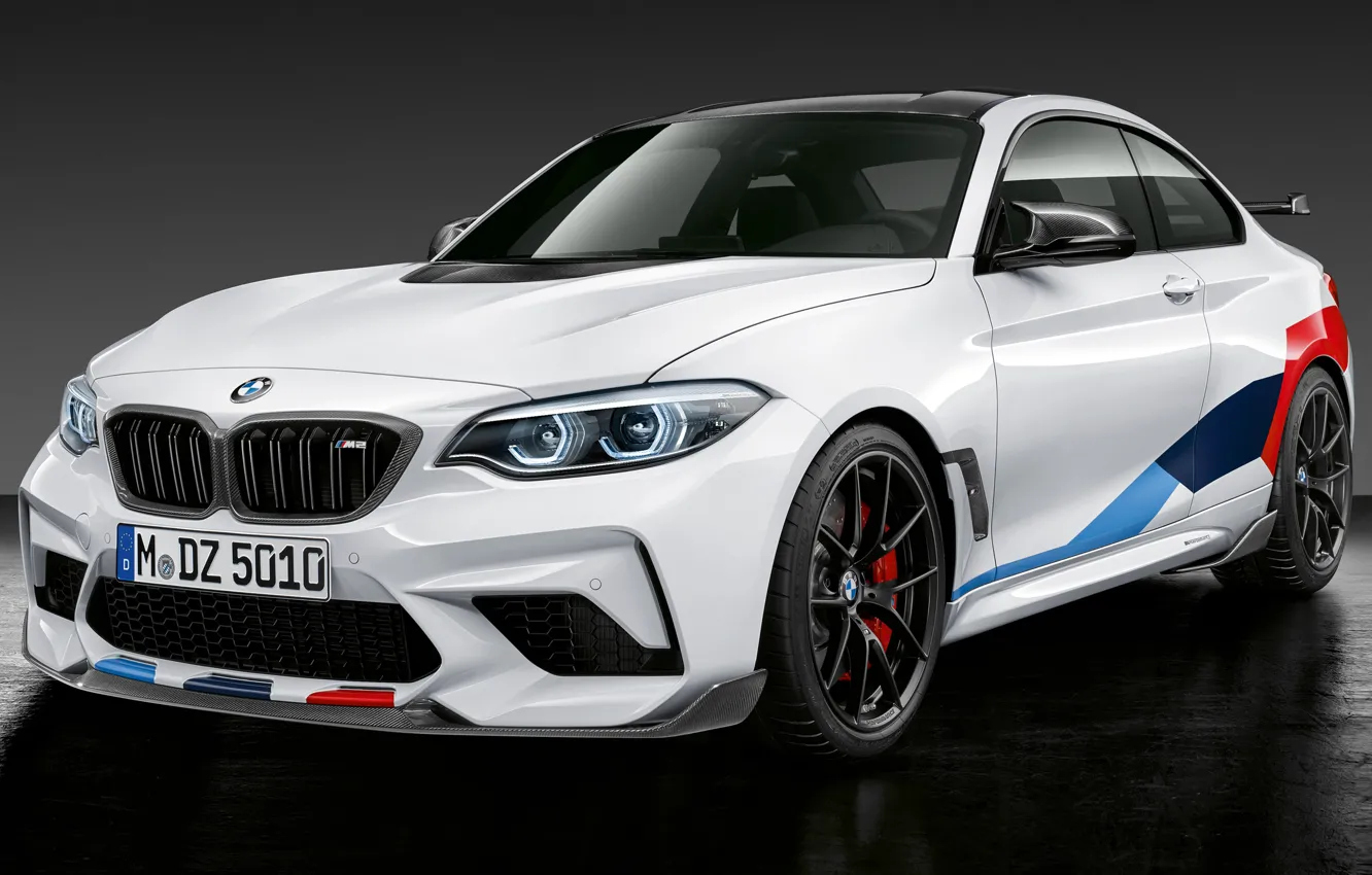 Photo wallpaper BMW, 2018, Competition, M Performance, F87, BMW M2, M Performance Accessories
