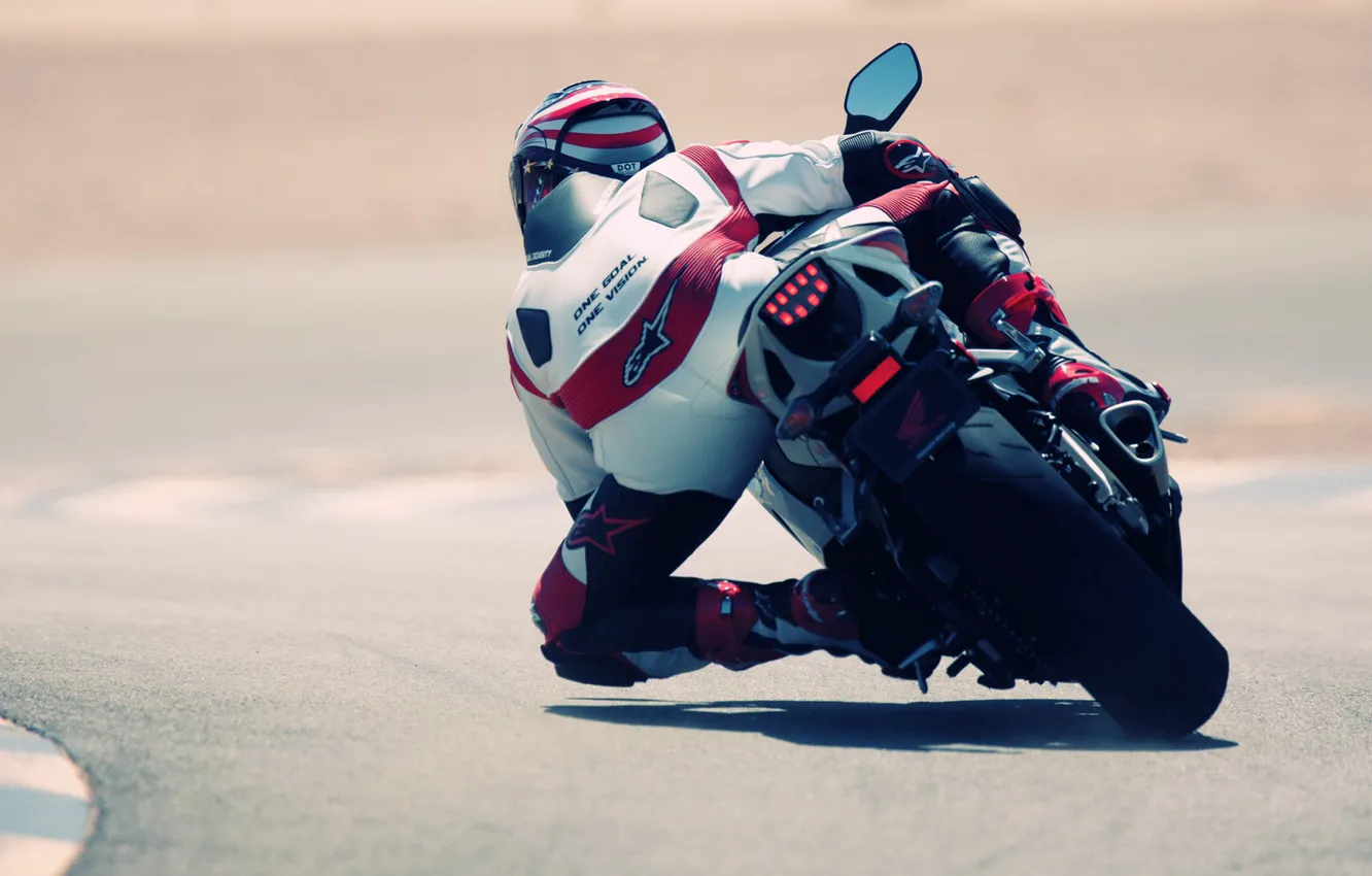 Photo wallpaper race, Sport, Asphalt, Motorcycle, Racer, Moto, Honda, MotoGP