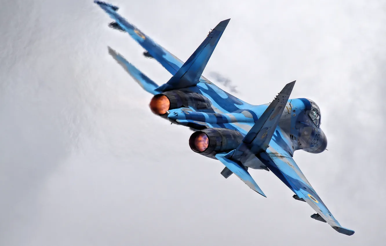 Photo wallpaper fighter, multipurpose, Flanker, Su-27