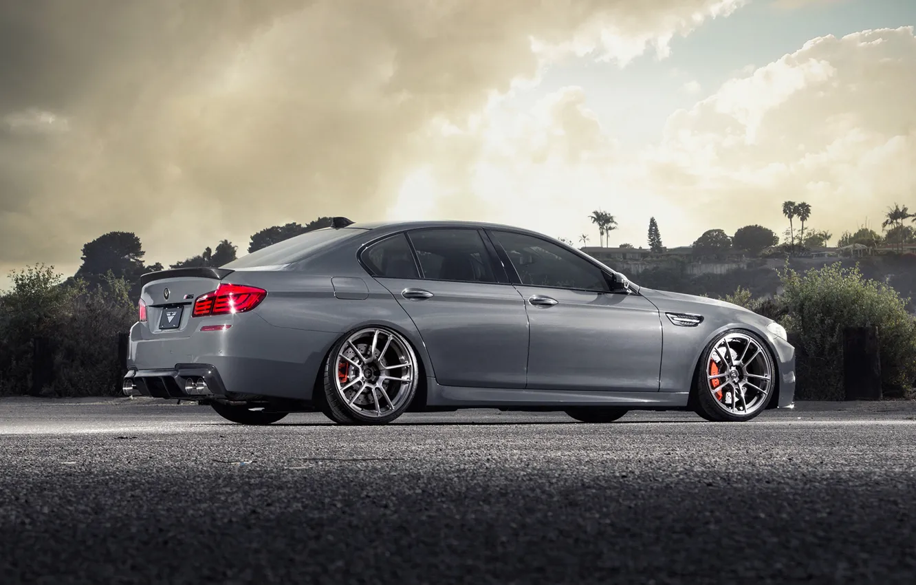 Photo wallpaper BMW, BMW, F10, rearside