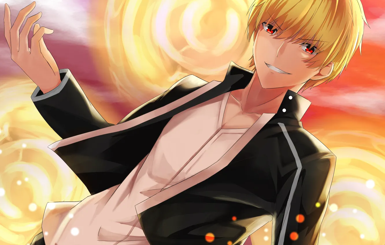 Photo wallpaper smile, guy, Gilgamesh, Fate stay night, Fate / Stay Night