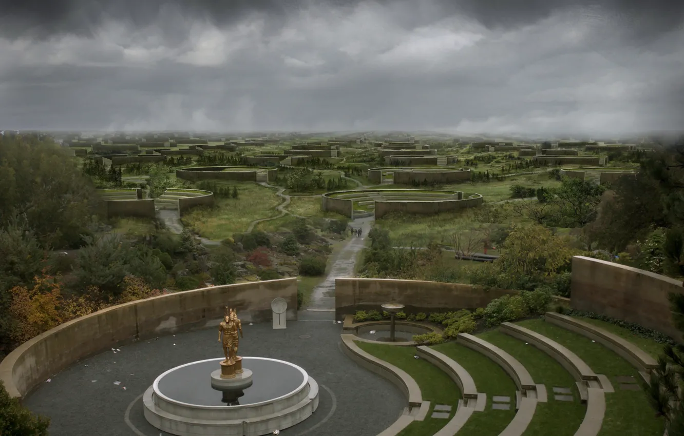 Photo wallpaper the sky, clouds, construction, season one, The Magicians