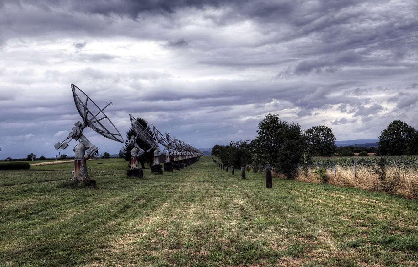 Photo wallpaper field, background, antenna