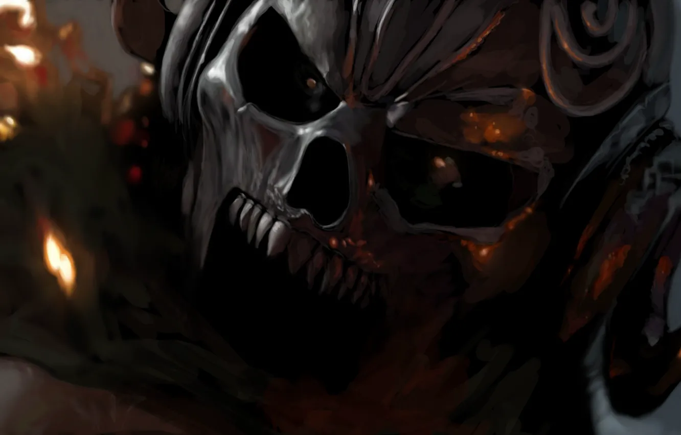 Photo wallpaper skull, art, King Arthur, Vortigern, Legend of the Sword