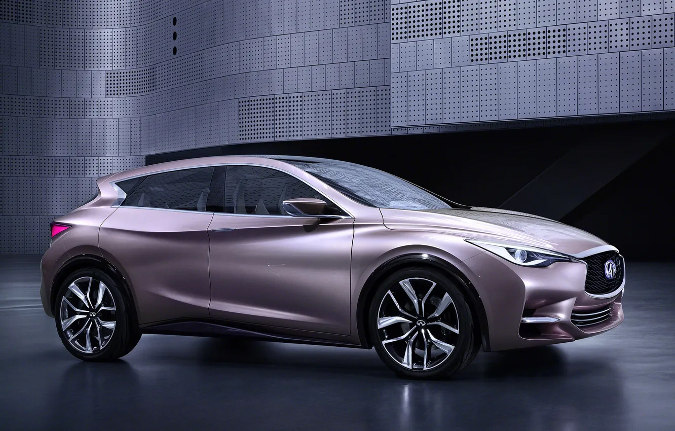 Photo wallpaper lights, wheel, Infiniti, hatchback