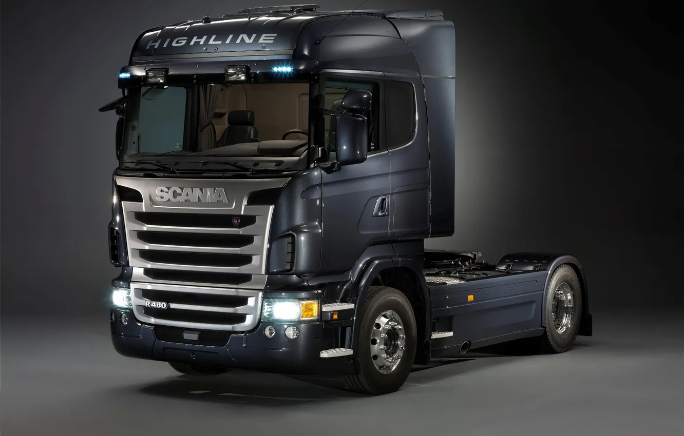 Photo wallpaper trailer, Cargo, Scania