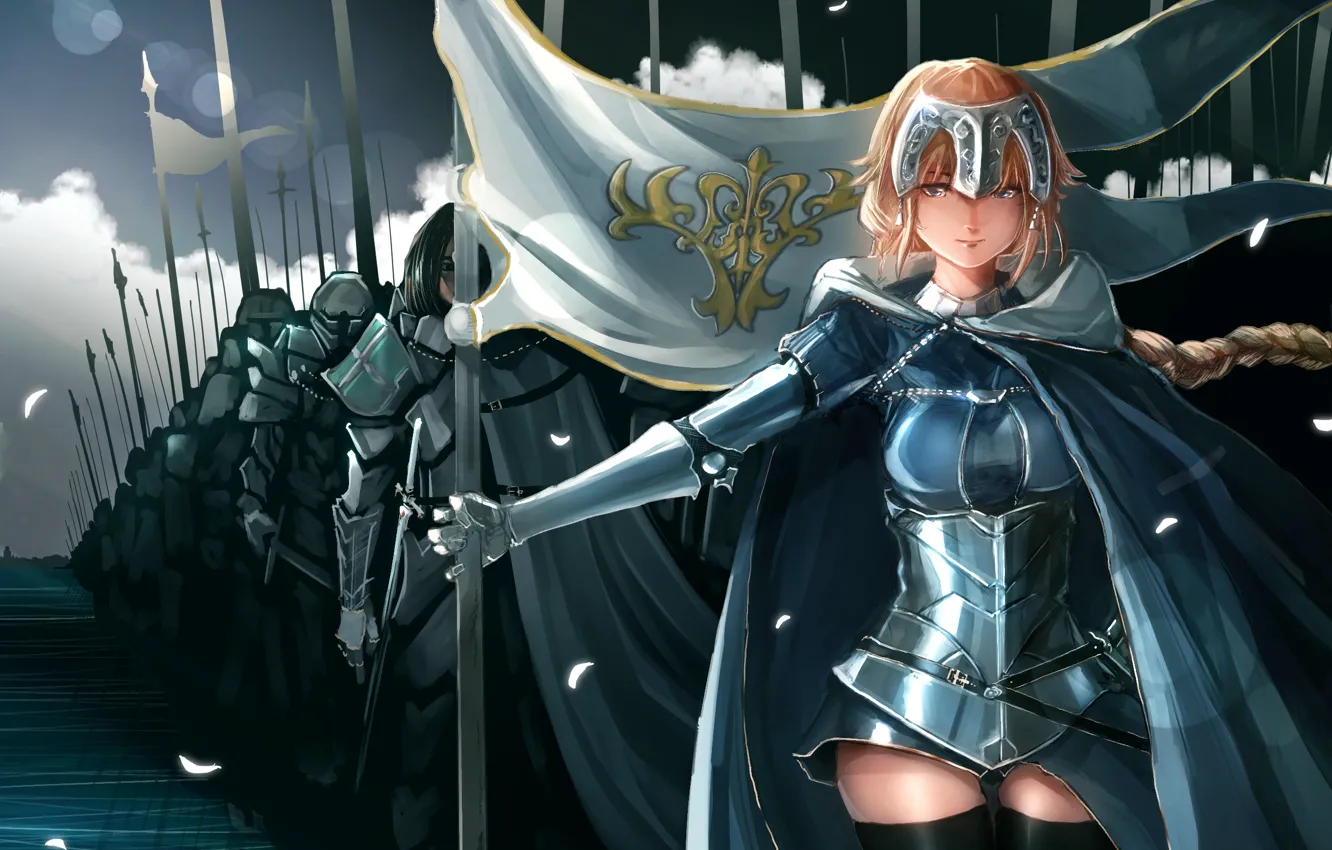 Photo wallpaper girl, army, warriors, Fate / Grand Order, The destiny of a great campaign