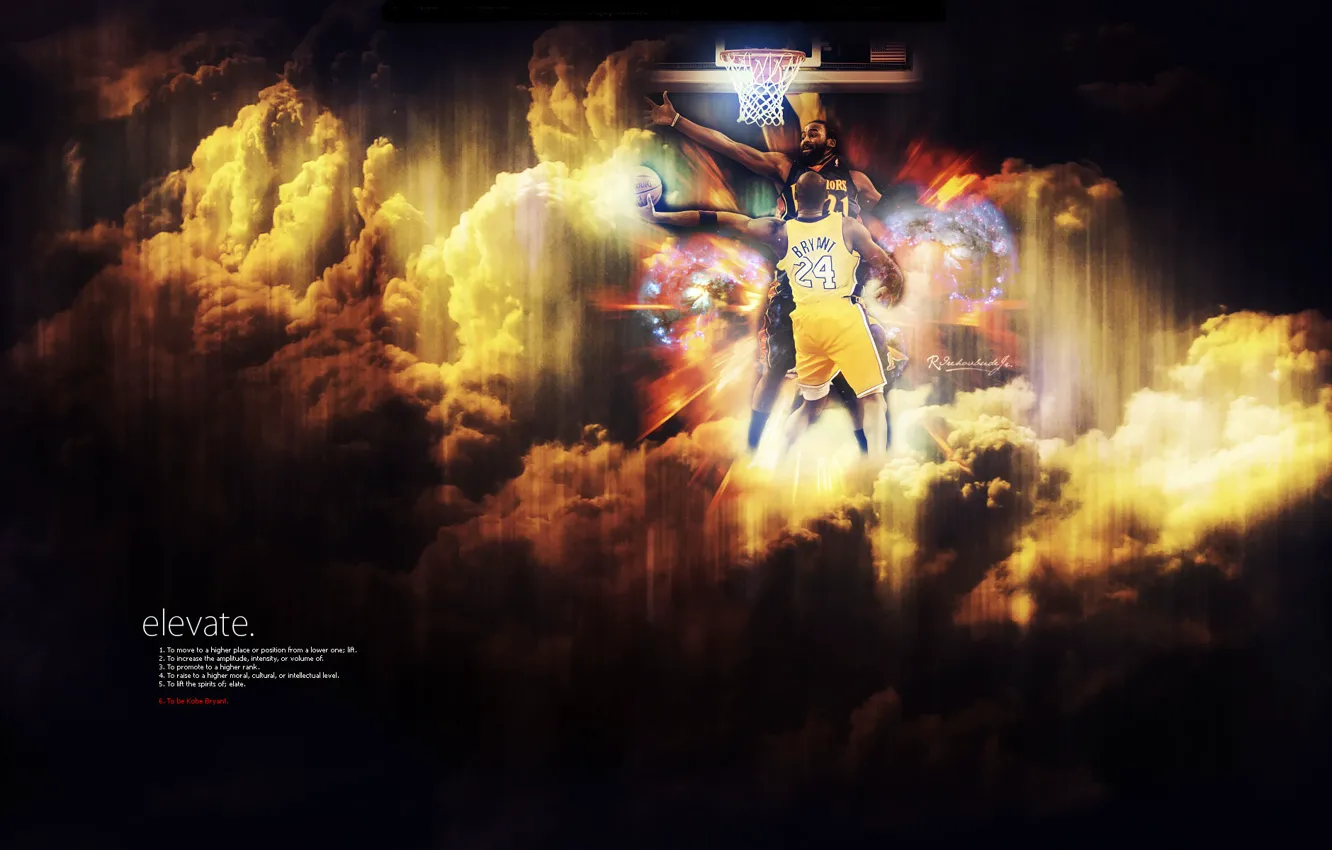 Wallpaper Kobe Bryant, Lakers, Ronny Turiaf, Kobe Bryant for mobile and