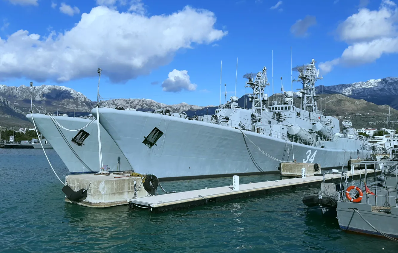 Photo wallpaper ship, Corvette, Montenegro Navy